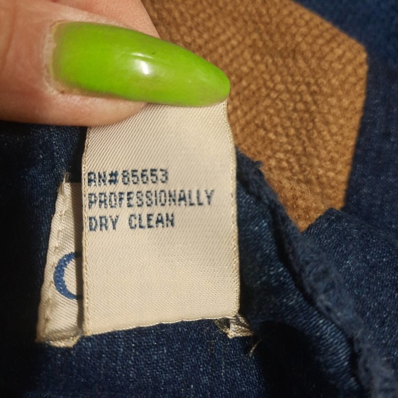 Koret City Blues Boho Festival Denim Mixed fabric patchwork embroidery Shacket S - Picture 5 of 5